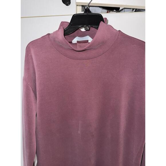 FLX Activewear Solace TunicTop LongSleeve Womens S Travel Leisure Mock Neck Pink - Picture 4 of 9